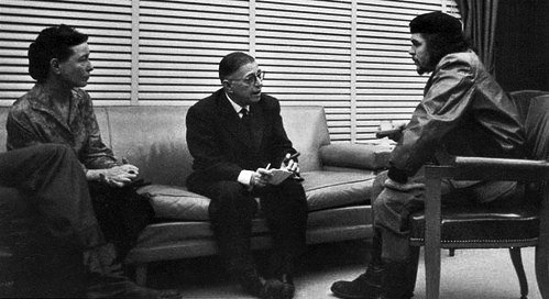Simone de Beauvoir, Jean-Paul Sartre and Che Guevara in Havana, 1960. Photograph: Alberto Korda.